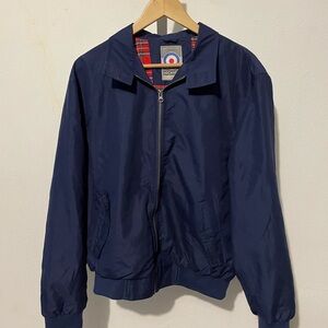 Harrington jacket - Navy Blue Men's Jacket